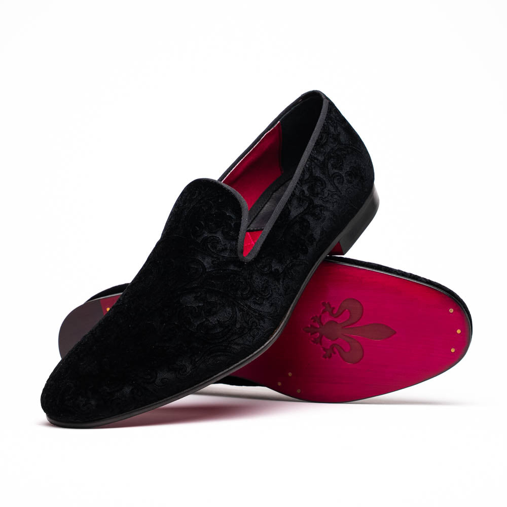 10-520-BLK FORMAL II Velvet Tuxedo Shoe, Black